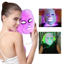 Горячий светодиодный аппарат для маски для лица, 7 цветов, фотонный светильник, лечение акне, Отбеливание лица, омоложение кожи, красота, спа-инструмент