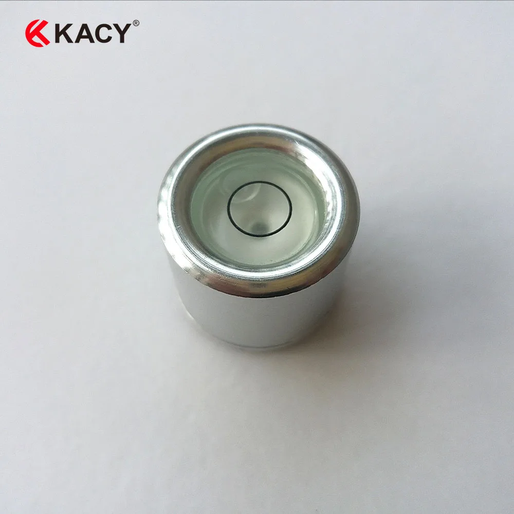 

KACY 1PC 21*19mm Metal bubble spirit level of beads with Mounting Holes for Centering rod Base vial bevel Protractor