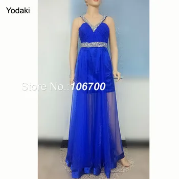 

Free Shipping Amazing Prom Dress Hand Beading Evening Gown Pleat Organza V-neck Homecoming dresses JA120471