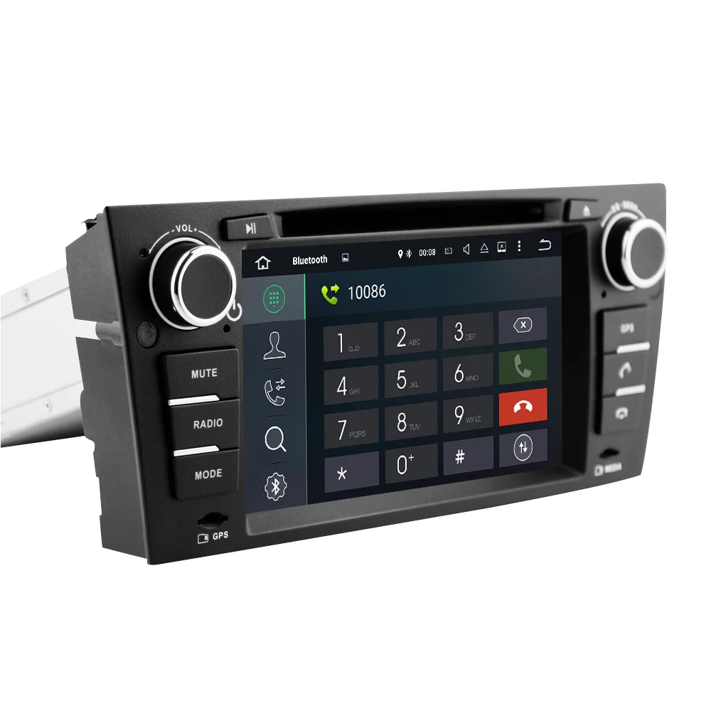 Clearance Eunavi Octa 8 Core CPU Android 8.0 Car DVD For 3 Series BMW E90 E91 E92 E93 318 320 325 For Manual Air Conditioning gps Navi 3