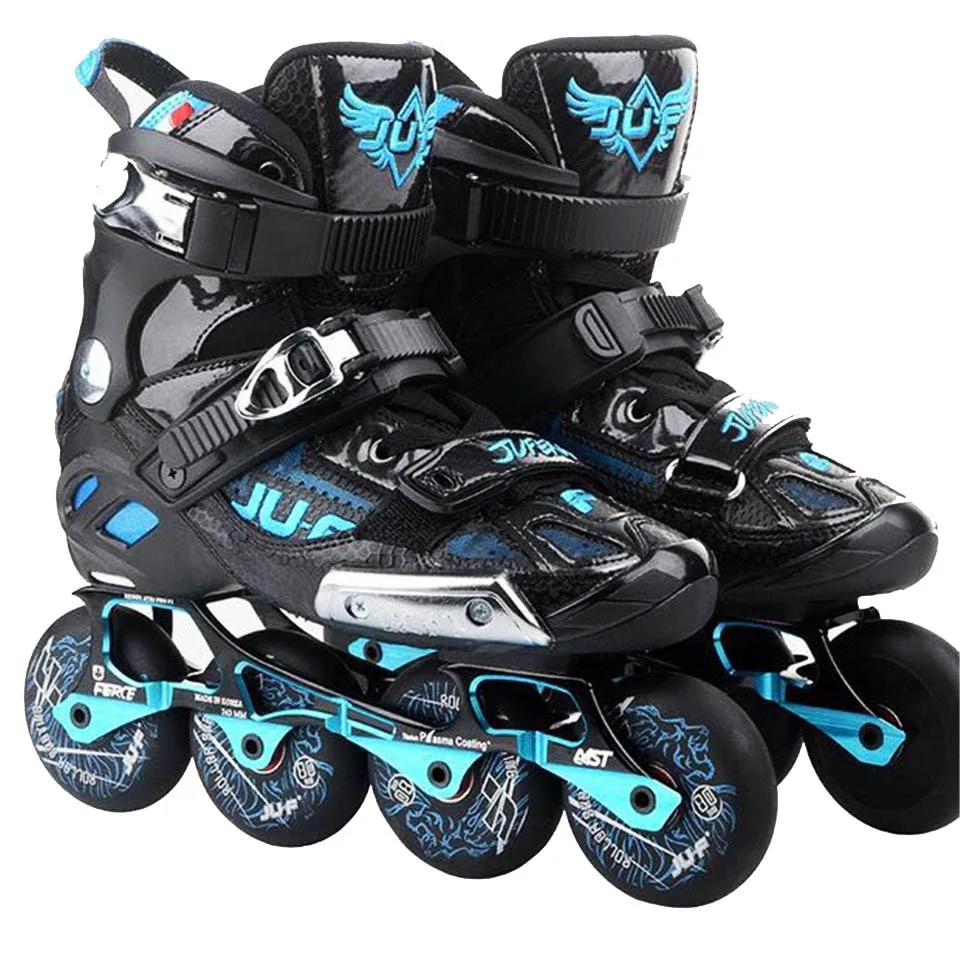 JK War Wolf Inline Skates Slalom Sliding Free Skating Rocking Frame Patines Adult Kids Roller Skating Shoes Good As SEBA P6