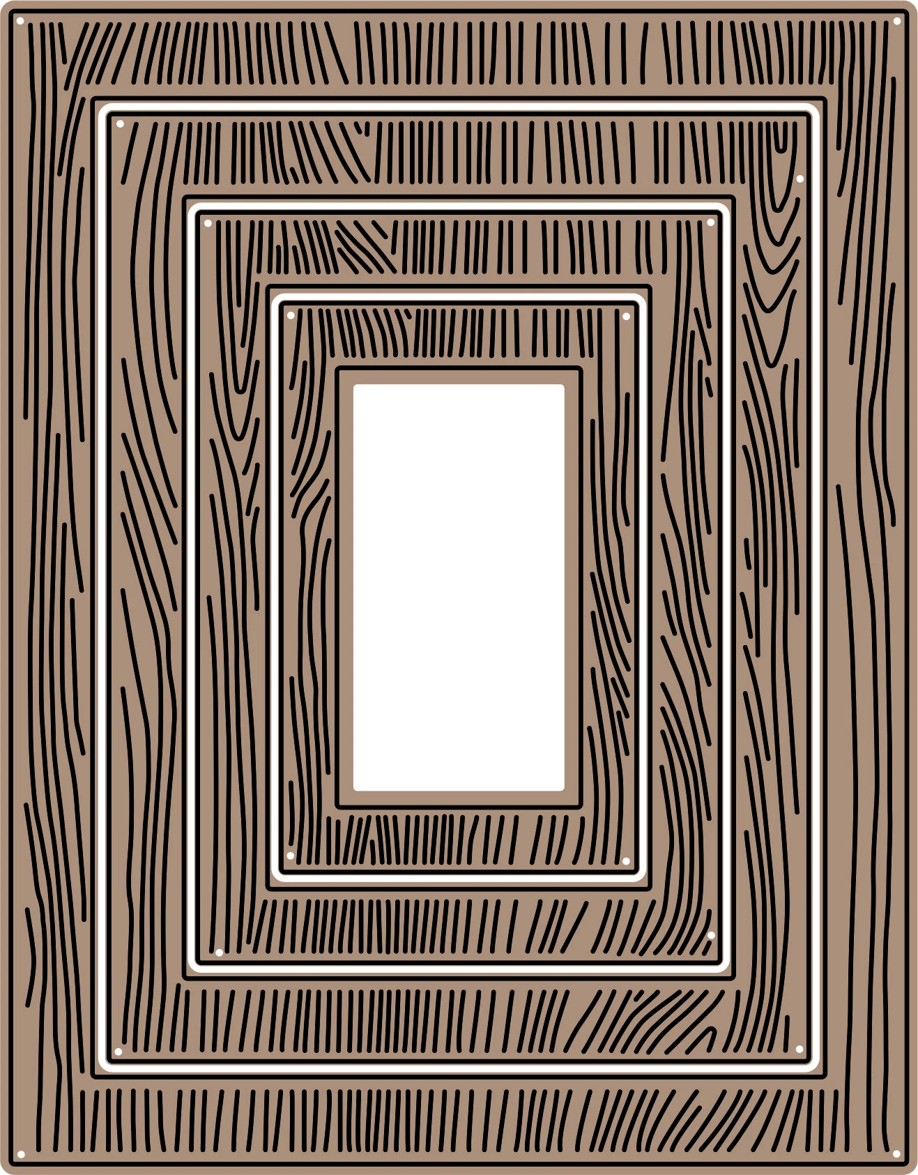 

4Pcs Square Frame Tree Stripe Metal Cutting Dies Decorative Scrapbooking Steel Craft Die Cut Embossing Paper Card Album Stencils