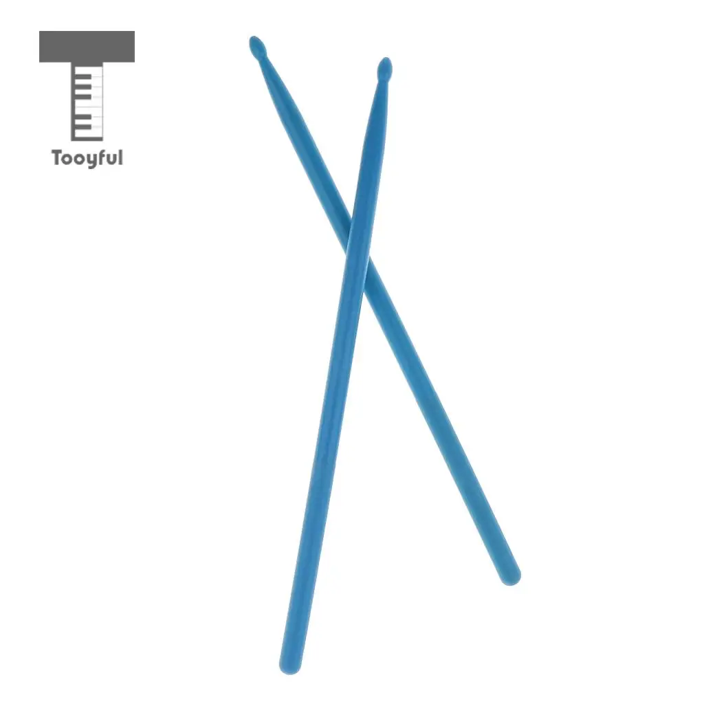 Tooyful Durable 1 Pair Nylon Bass Drum Sticks Mallets Rods Drumstick Drum Set Accessory Well Balance