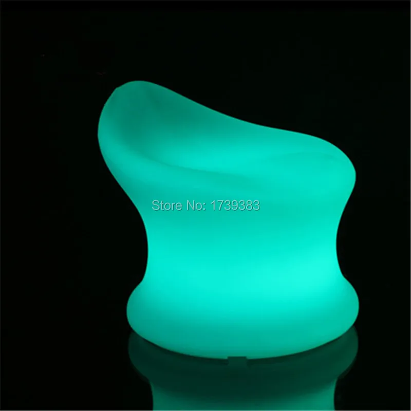 

Waterproof colors changing illuminated plastic led low barstools glowing led chair remote control commercial bar furniture