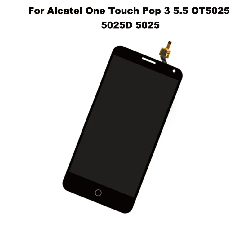 Black Touch Screen Digitizer Glass Sensor LCD Screen 5 5 For Alcatel Pop3 5025D 5025E 5025G