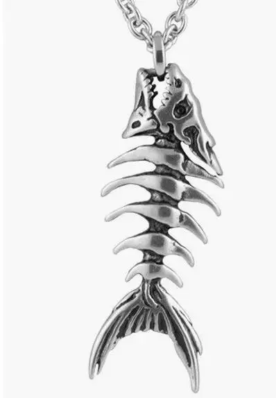 Sanlan колье в стиле surfer Стиль Бохо рыбы Цепочки и ожерелья Fishbone ювелирные изделия для мужчин