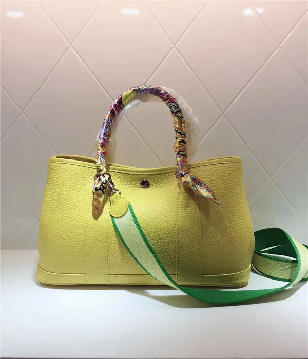 Натуральная кожа, роскошная сумка, вечерние сумки для сада, сумка-тоут для женщин, высокое качество, дизайнерская, известный бренд, яловая кожа, сумка через плечо - Цвет: yellow