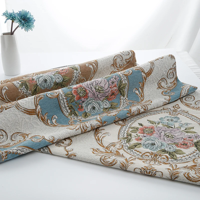 HLQON Европейский Дворцовый стиль жаккардовая ткань для поделок шитья и шитья дивана, подушка материал занавеска, скатерть подушка