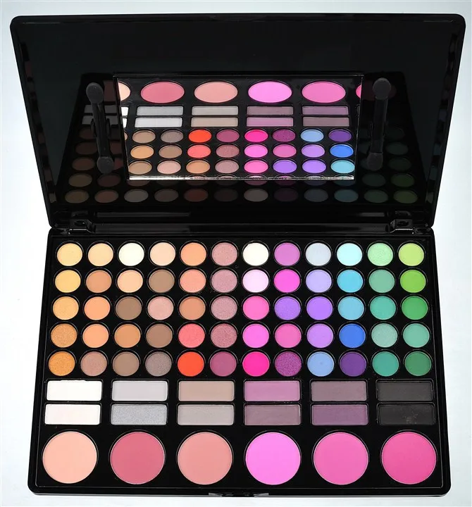 Cores da Paleta da Sombra de Beleza Sombra de Olho Conjunto de 78 Mulheres Cosméticos Placa Maquiagem Ferramentas Frete Grátis 1 1 Cheap Sombra de olho
