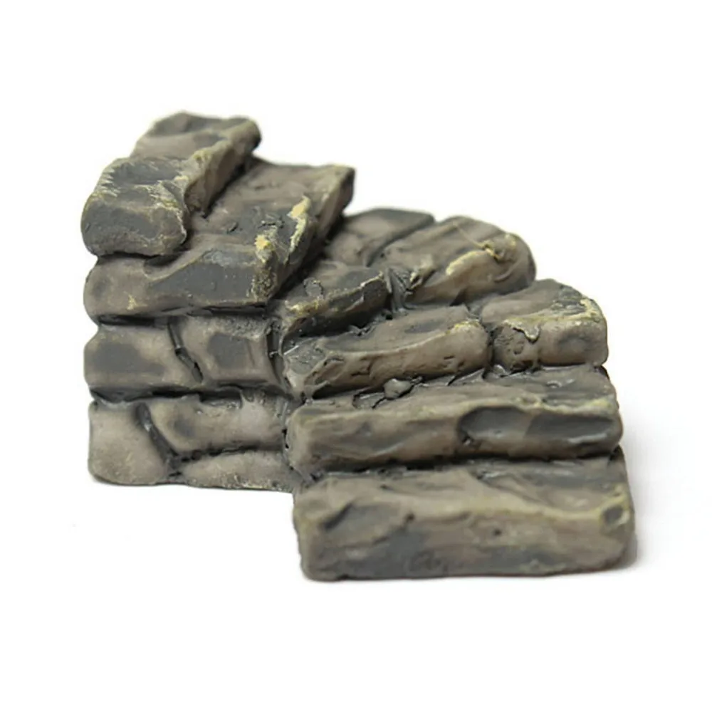 

Miniature Resin Bridge Stair Garden Fairy Ornament Flower Pot Plant Home Decor Bonsai Craft Curved Stairs 2 styles