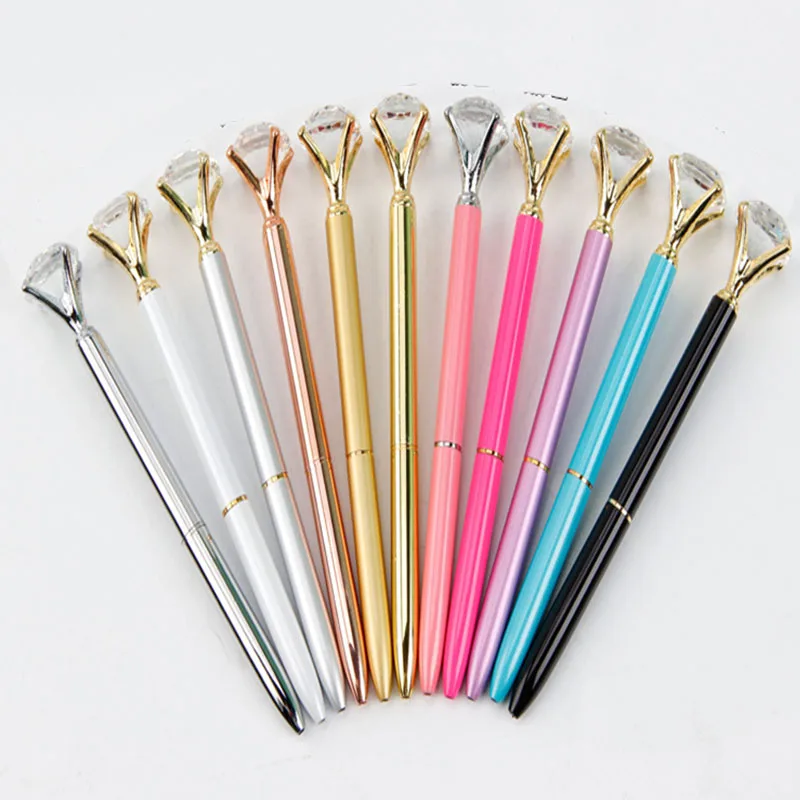 5 PCS Diamond Ballpoint Pens Luxury Metal Crystal Infinity Zircon
