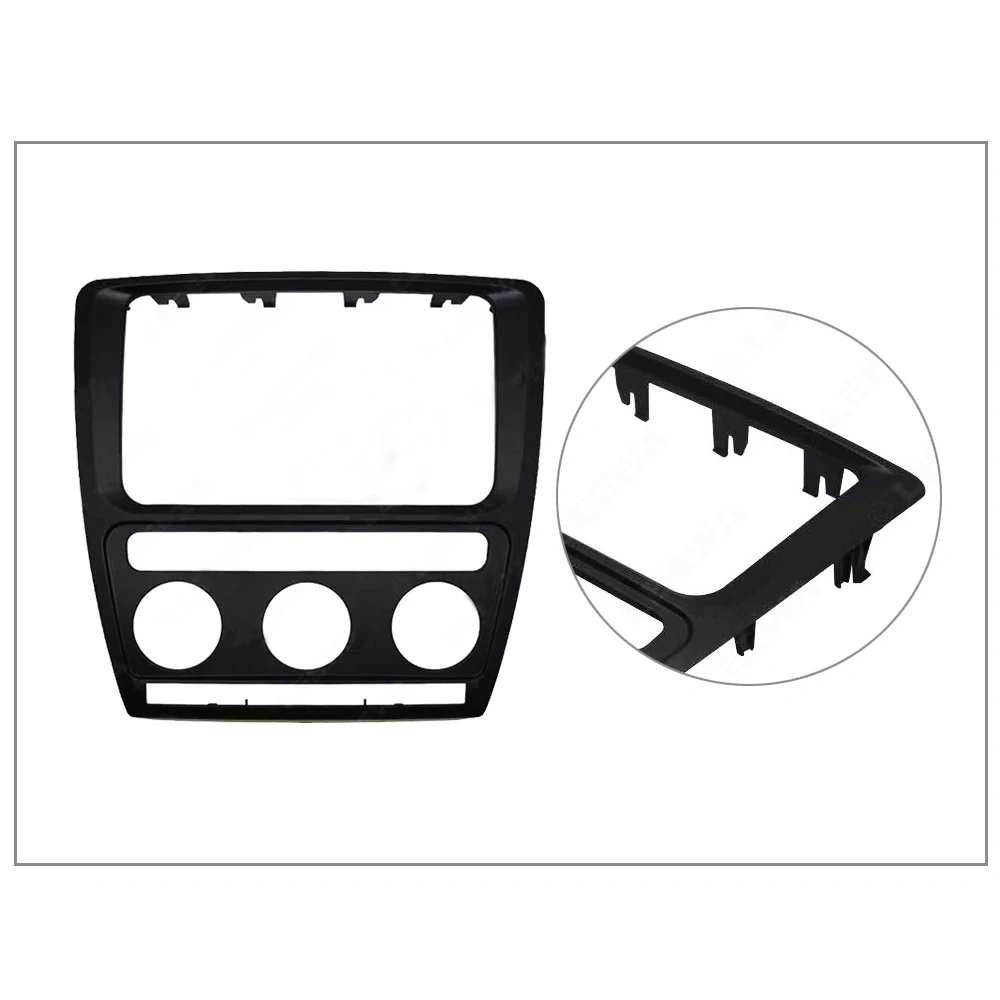 Facia для Skoda Octavia(Automatic Aircon) 2004-2010 радио DVD стерео CD панель тире комплект отделка фасции Лицевая панель рамка