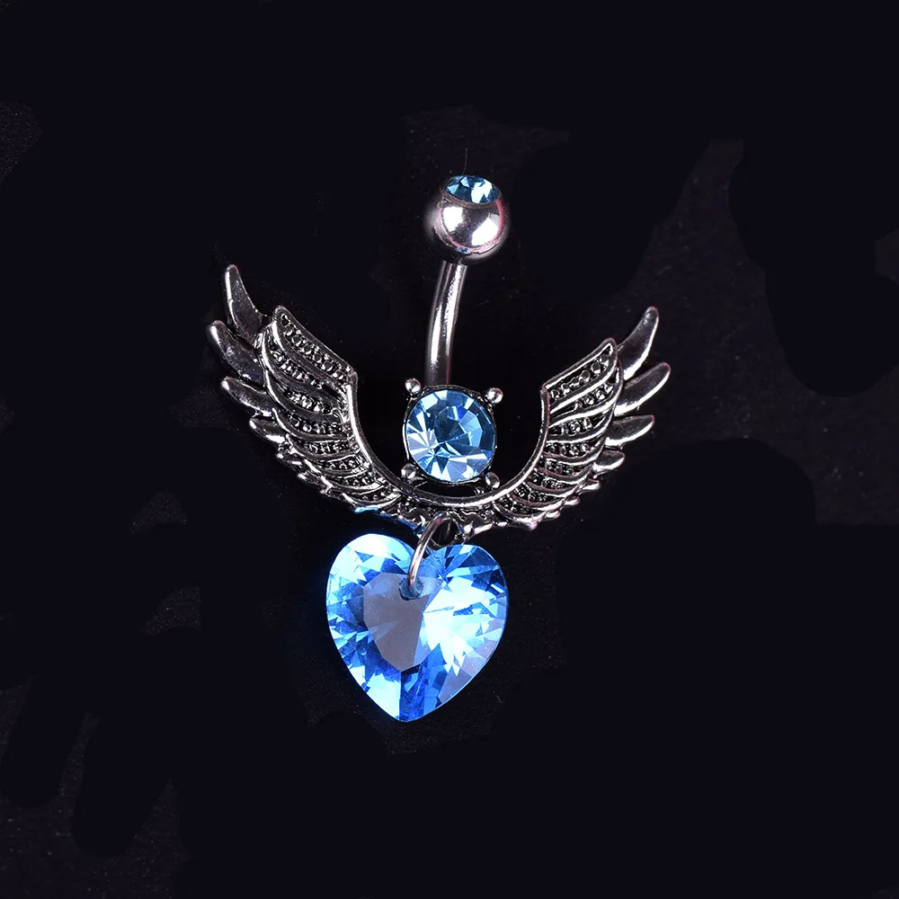 Кольцо для пирсинга живота Ombligo Bijoux кольцо пупка с ярким драгоценным камнем