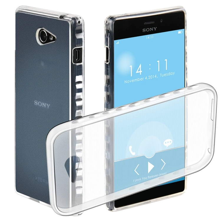 Ультратонкий Мягкий Прозрачный чехол из ТПУ для телефона Sony M2 M4 M5 Z5 Mini Carcasa Capa Fundas