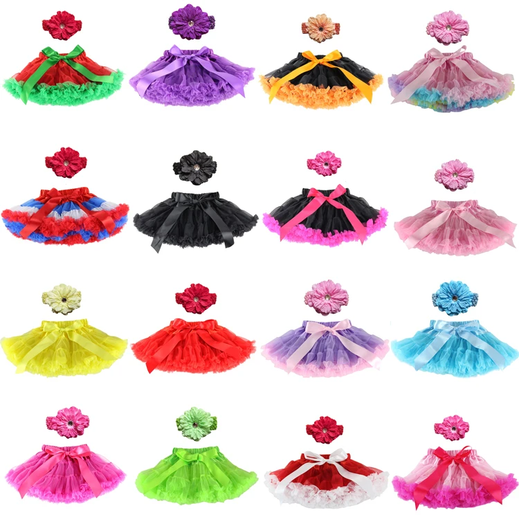 Baby Girl Kids Tutu Skirts Pettiskirt with Headband Set For Custome Party Wedding Dancing Birthday | Детская одежда и обувь