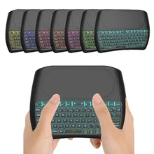 Mecool подсветка D8 клавиатура Английский 2,4 ГГц Беспроводная мини клавиатура Air mouse тачпад контроллер для Android tv BOX