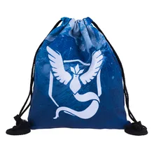 Top Quality 3D MYSTIC Printing Pokemon Backpack Casual Women Mochila Escolar Game Men’s Backpack for Students Drawstring Bags