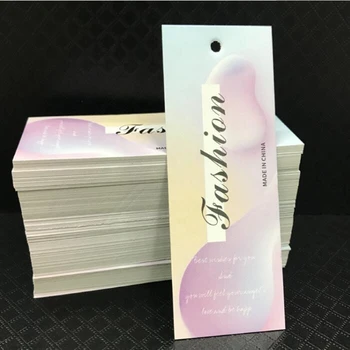 

Free Shipping Color printed tag 300G thickness garment tag