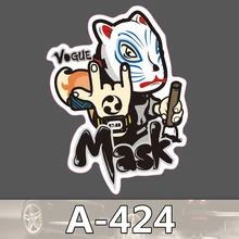 Bevle A-424 Maske Wasserdicht Mode Kühle DIY Aufkleber Für Laptop Gepäck Bike Refit Skateboard Auto Graffiti Cartoon Aufkleber