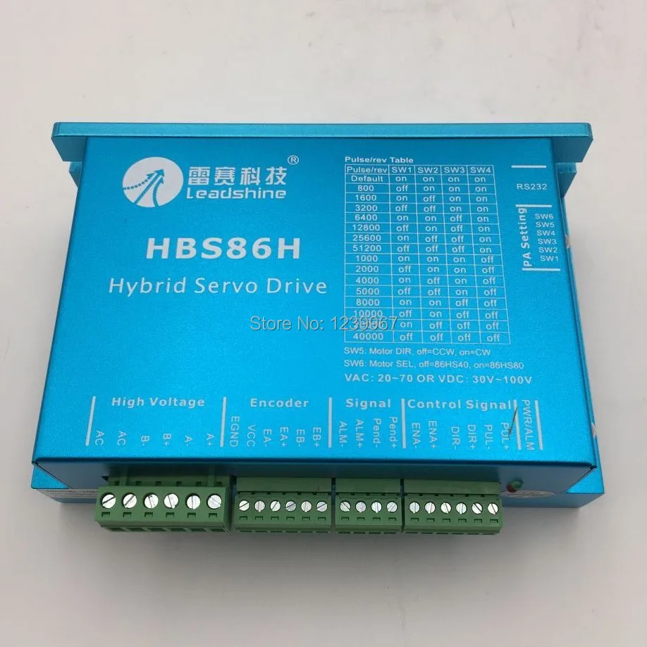 HBS86H Motor Driver Hybrid NEMA34 Stepper Drive Controller Motor 30-100VDC