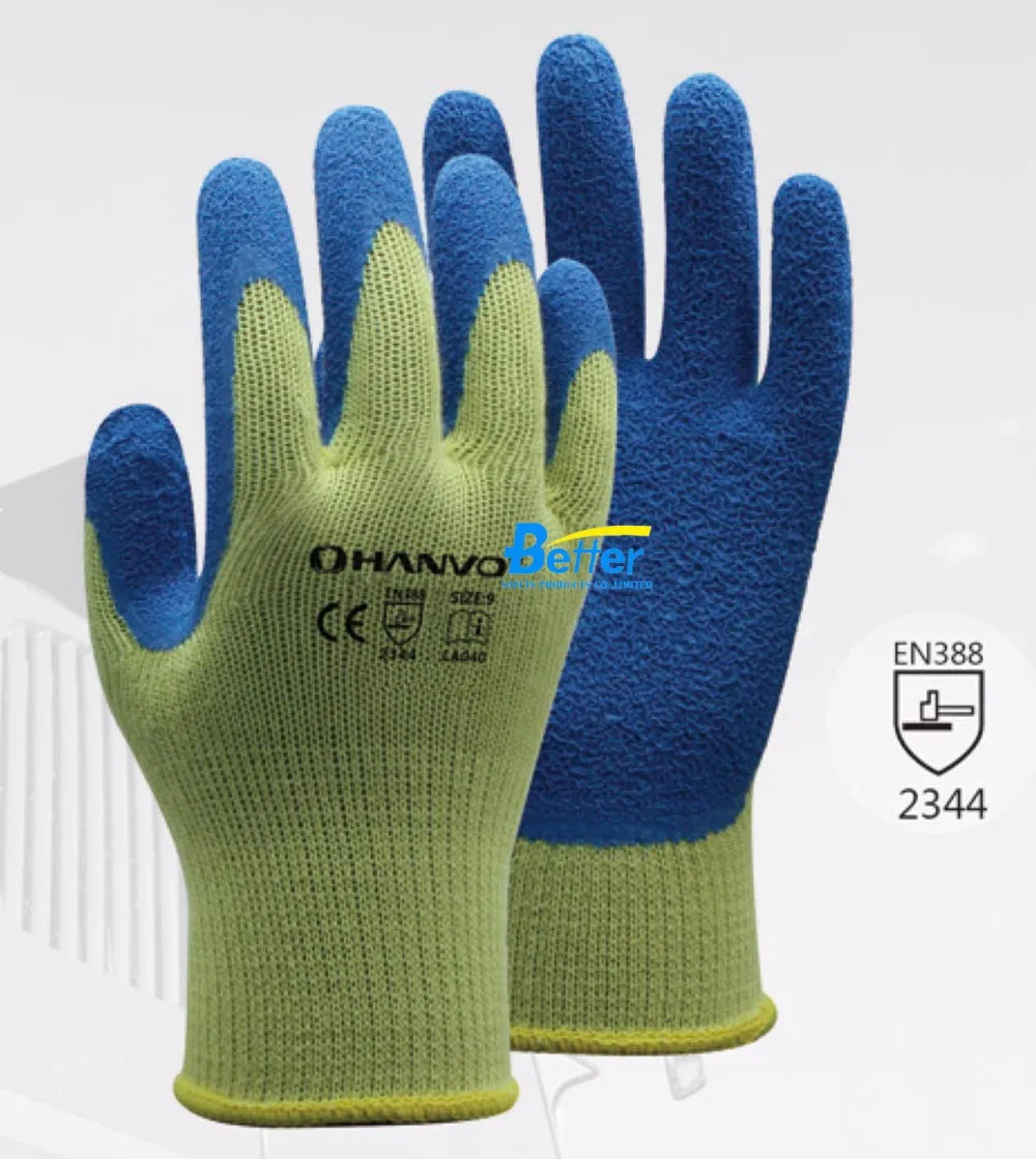 Anti Cut Safety Glove 10 Gauge Aramid Fiber Lining With Latex Rough Coated Cut Resistance Work Glove цена Anti Cut Safety Glove 10 Gauge Aramid Fiber Lining With Latex Rough Coated Cut Resistance Work Glove цены онлайн