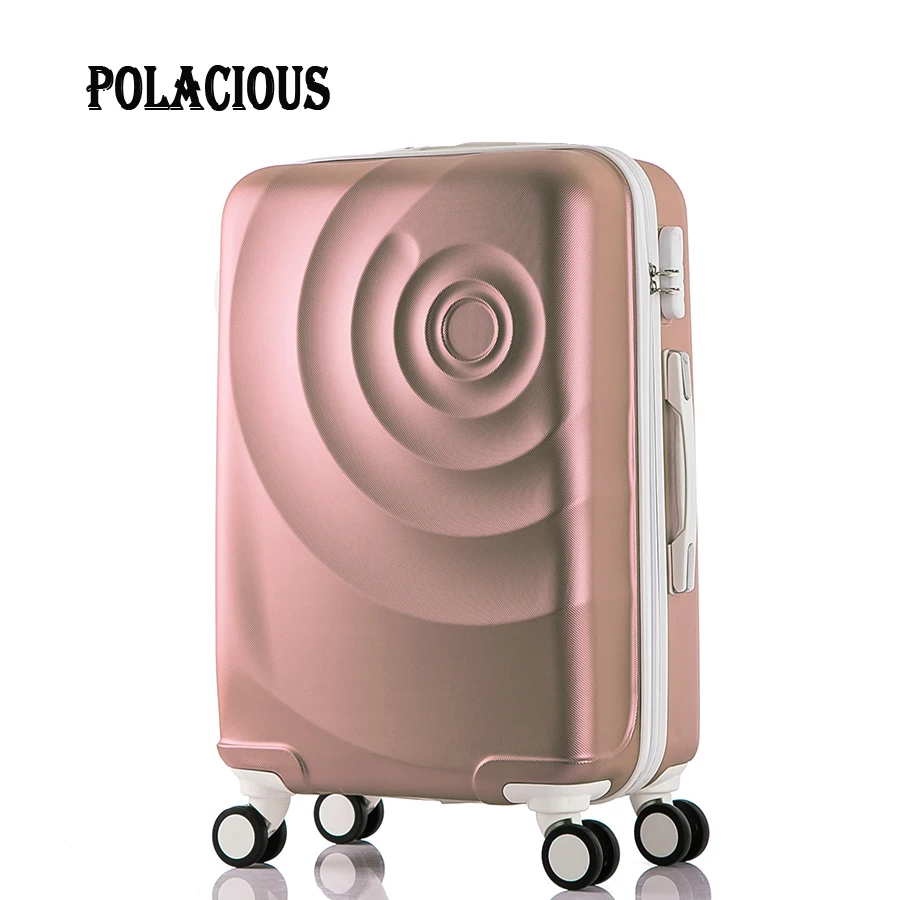 NEW 20" 24" 26 "6 color large capacity Rose Scrub ABS rolling luggage