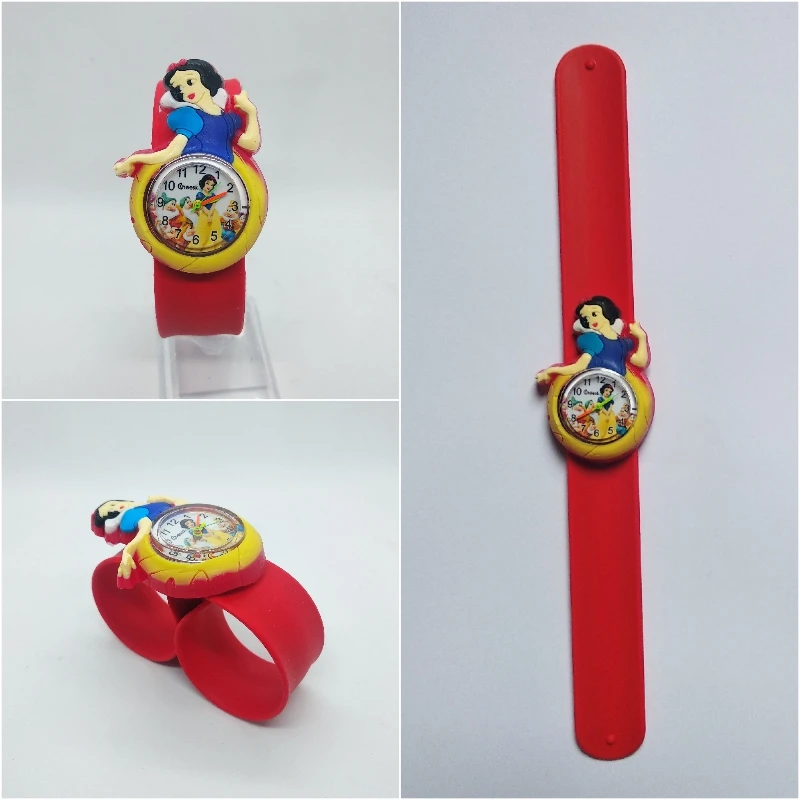 Дети мультфильм часы принцессы 2019 Прохладный 4D каучуковый ремешок дети часы для девочек часы детские игрушки Рождественский подарок