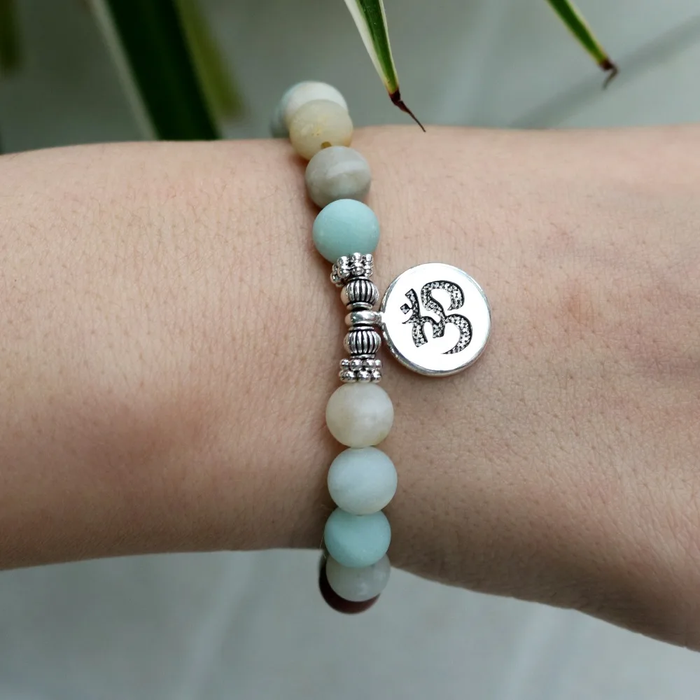 Амазонные камни OM Lotus Yoga чакра Дерево жизни Будда бусины растягивающиеся