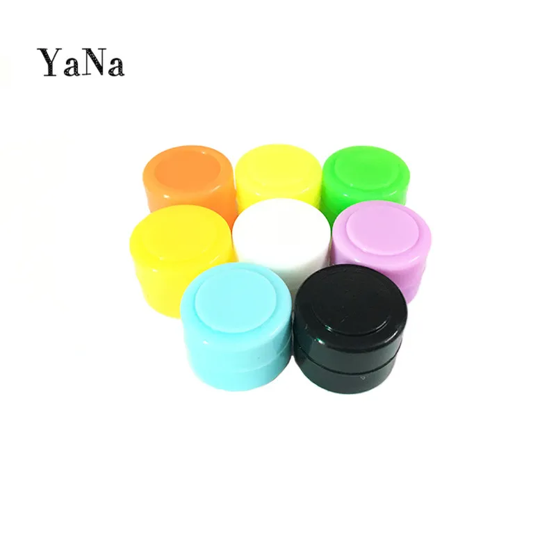 The best selling round non stick silicone jars dab wax container
