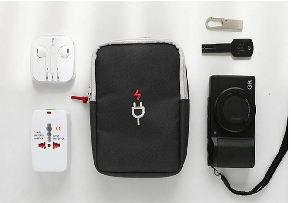 Travel Gadget Organizer Bag Portable Digital Cable Bag Electronics Accessories Storage Carrying Case Pouch Case For Earphone (6)