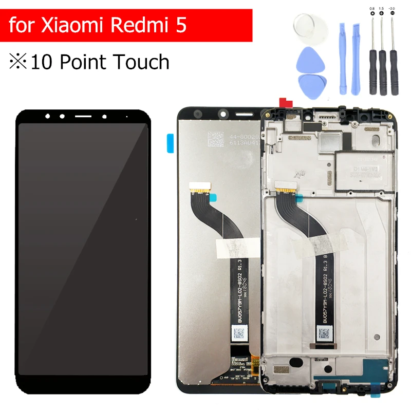 

for Xiaomi Redmi 5 LCD Display Touch Screen with Frame LCD Display Digitizer for Xiaomi Redmi5 Assembly Repair Parts + Tools