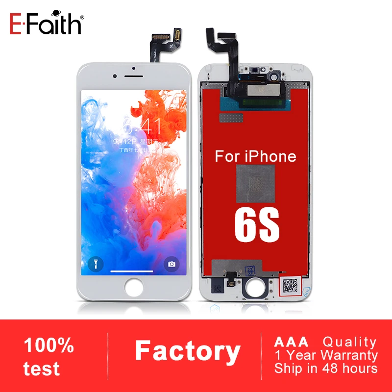Efaith 20 шт. ЖК-дисплей класса AAA +++ или экран для iPhone 6S дисплей с 3D мощным сенсорным
