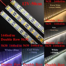 Smarstar DC 12 В 0,5 м двухрядный 5630 Светодиодный свет бар жесткая Светодиодная лента 50 см 72 светодиодный s 13 Вт светодиодный энергосберегающий светильник для гостиной