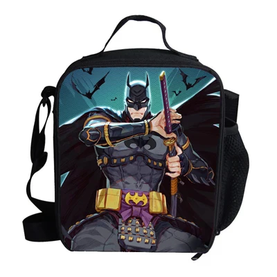 Популярная Мини-изолированная сумка для обедов с принтом Бэтмена для пикника для детей школьная уличная сумка для мальчиков и девочек - Цвет: SML2036