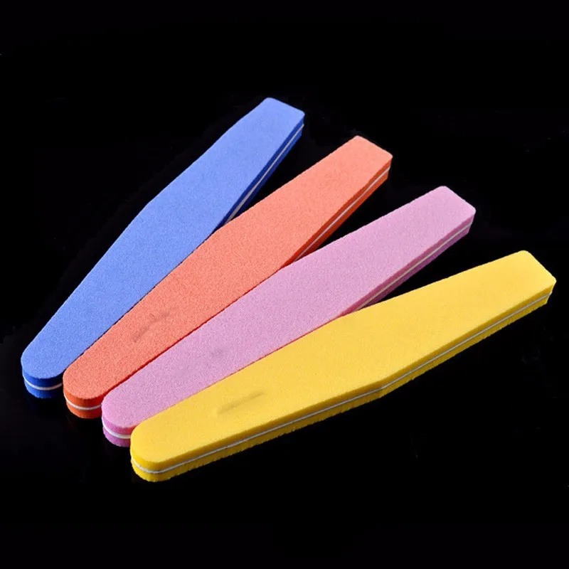

5Pcs Professional Nail Files Nail Buffer Buffing Slim Crescent 100/180 Nail Beauty Tools Diamond Spong Bloc Polissoir Ongles