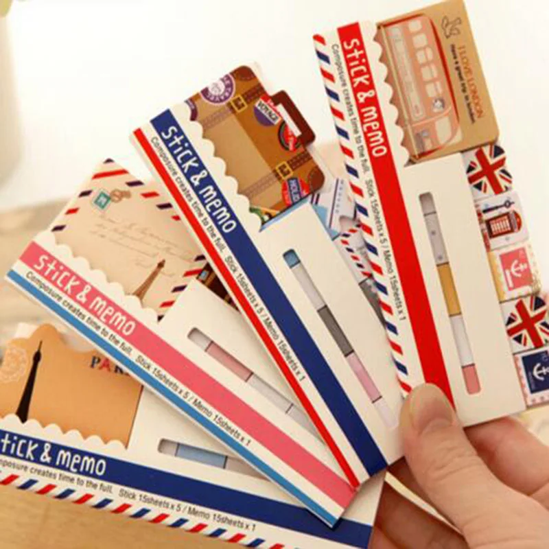 Cute Mini Memo Pad Sticky London Note Paper Scrapbooking Sticker Pads