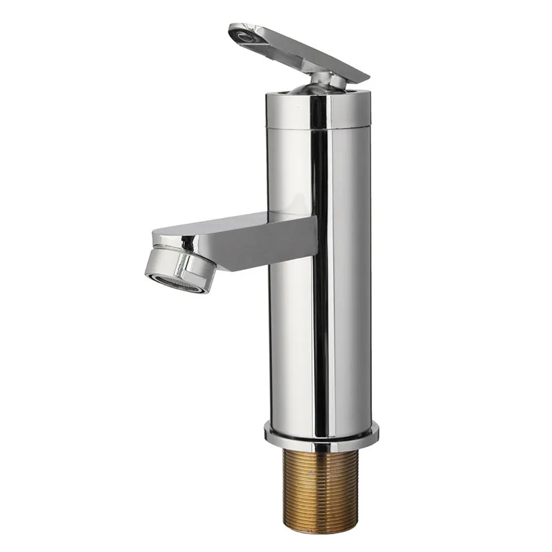 Günstige 1 stücke Mrosaa Bad Wasserhahn Einzigen Griff Hot   Cold Mixer Wasserhahn Waschbecken Deck Montiert Wasserhähne für Küche bad