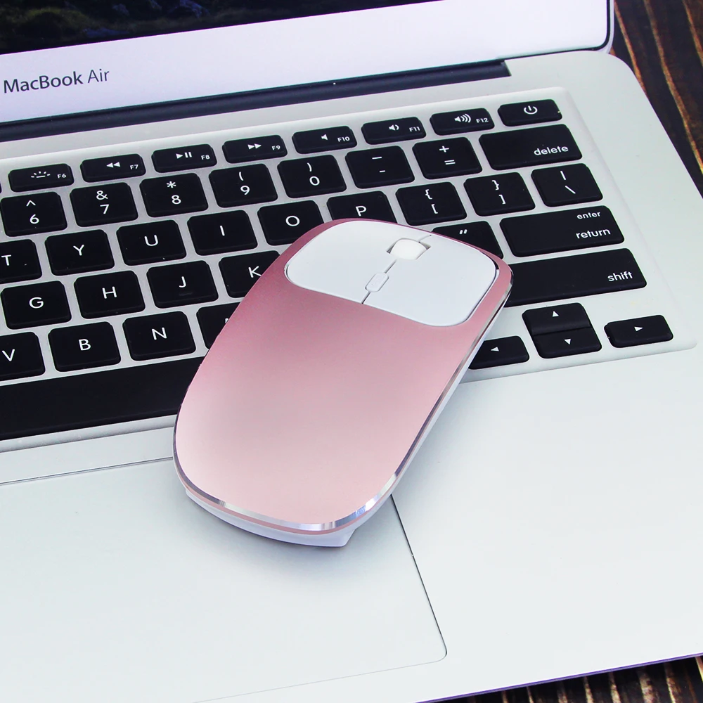 CHUYI 2.4G Wireless Rechargeable Mouse Silent Ultra-thin Mouse With Type-c Mute Portable Computer Gaming Mause For Laptop