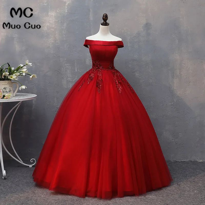 Red Prom Dresses with Tulle