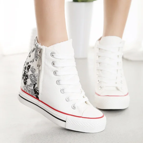 flats with hidden wedge heel