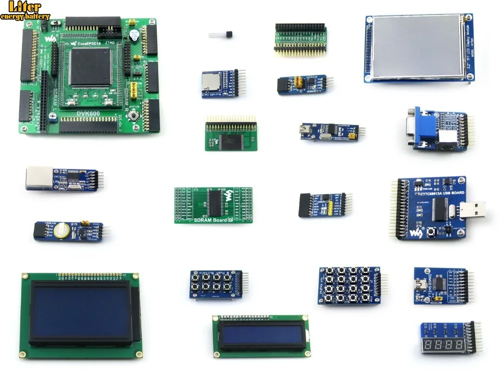 Макетная плата Altera Cyclone EP3C16 EP3C16Q240C8N ALTERA III FPGA + 19 комплектов аксессуаров Поддержка