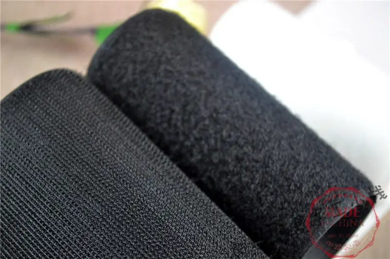 "(100 мм) черный шить-на Клейкая лента Hook& Loop Клейкие ленты для DIY, 27 ярдов/комплект, для и розничная