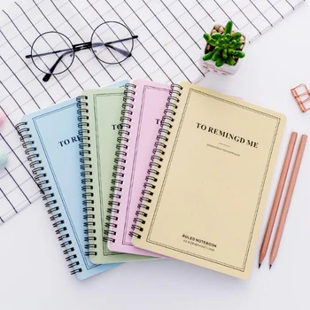 

A5 Spiral Binding Notebook Blank Grid Paper Magazine Journal Sketch School Office Stationery Coil Book Student Diary Stationery