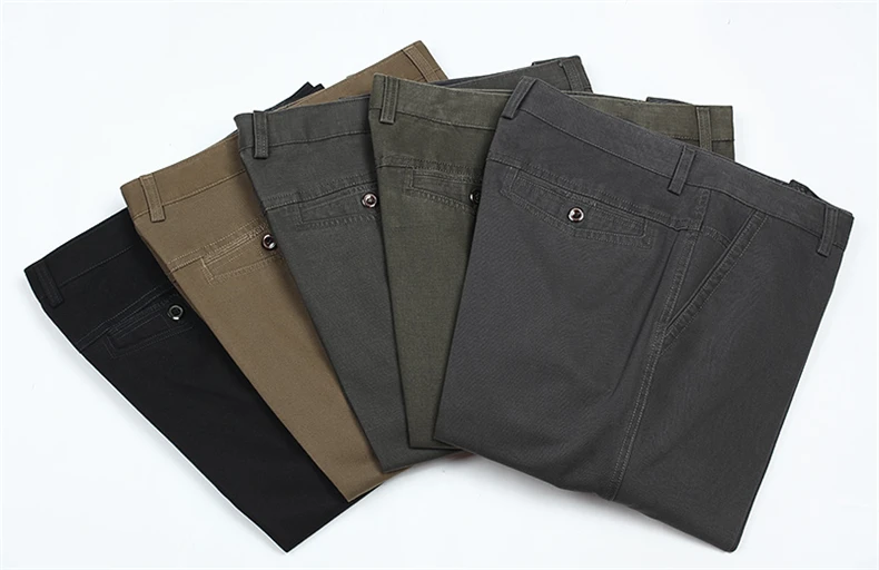 2017 новые мужские повседневные брюки Homme Брендовые брюки хлопковые прямые брюки 7 цветов хаки мужские брюки деловые длинные брюки HLX43