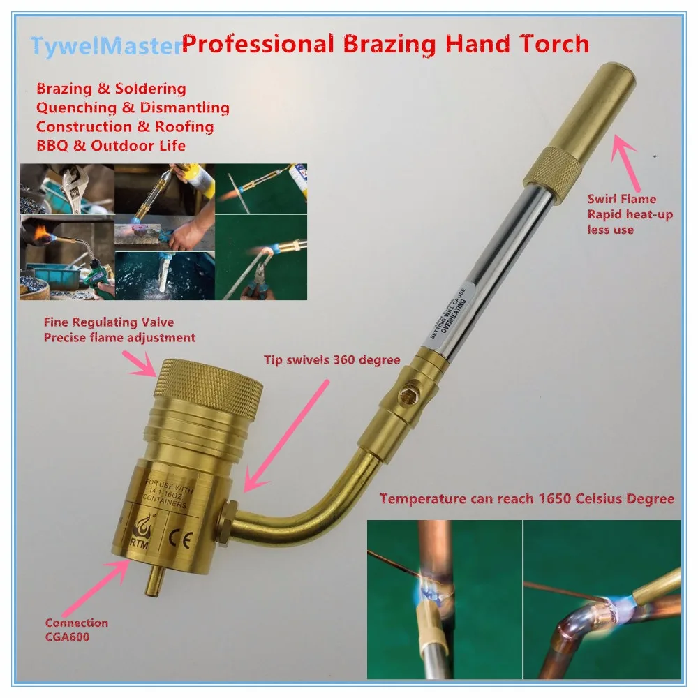 Propane Torch Brazing Torch MAPP Propane Welding Burner Professional
