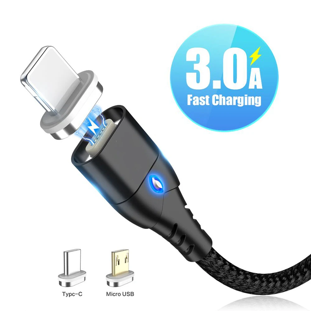 

Magnetic Micro USB Cable Fast Charging Cable Magnet Charger Data Charge Cable For Samsung Huawei Xiaomi Mobile Phone Cable Cord