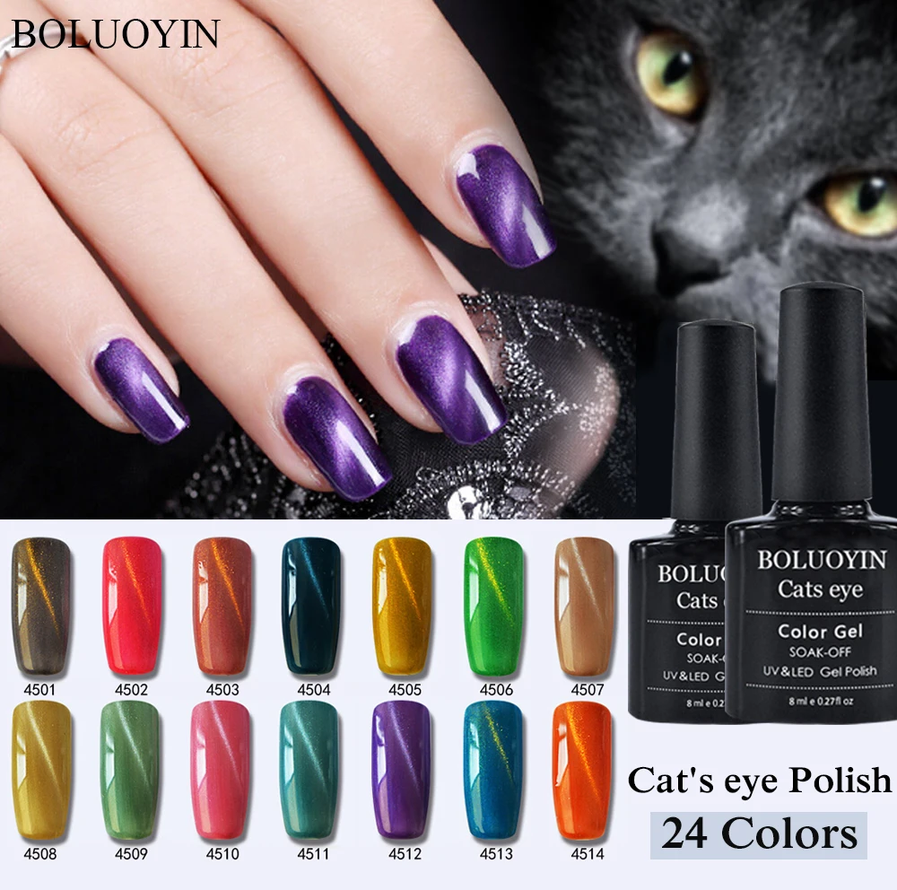 

3D Cat Eye Gel Nail Polish Newest Color Nail Gel Polish Soak off UV LED Gel Varnish Primer Glitter Magnet DIY Gel Lacquer