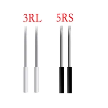 500pcs Laminas Tebori Shading 3RL/5RS Eyebrow Microblading Needles Manual Needle Fog Eyebrow Round Needles Permanent Makeup
