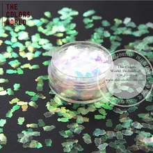 TCR21 перламутровые детали светло-розовые с светло-голубыми цветами в форме пингвина блеск 5,0 мм блеск для ногтей Гель-лак художественный макияж