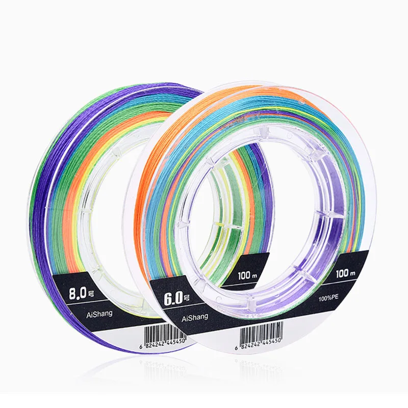 Fishing Leader 100M PE Braided Line 9 Strands Fluorocarbon Fishing Line Multifilament Fly Fishing Line  jooyoo